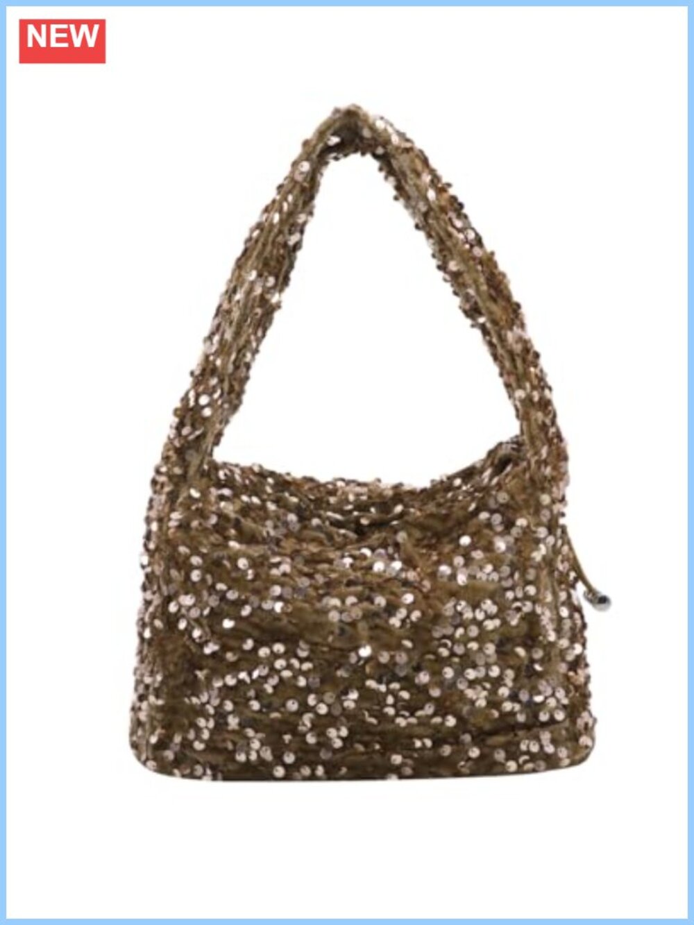 Sparkly Sequin Hobo Bag Glitter Shoulder Purse Evening Tote